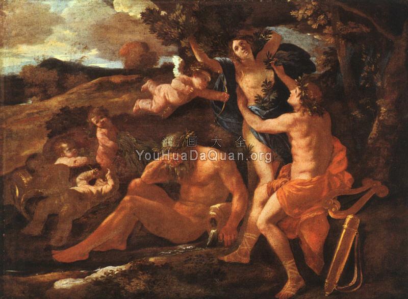 Apollo and Daphne - 尼古拉斯·普桑